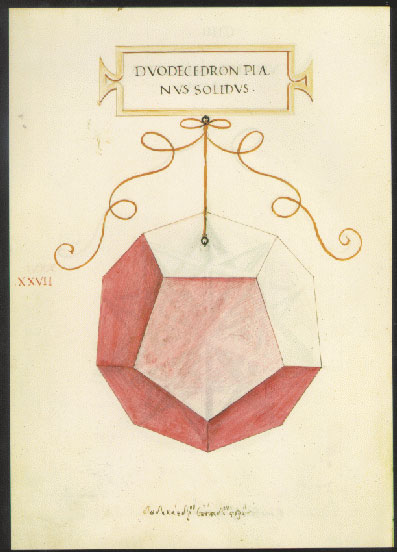 Dodecaedrum as drawn by Da Vinci