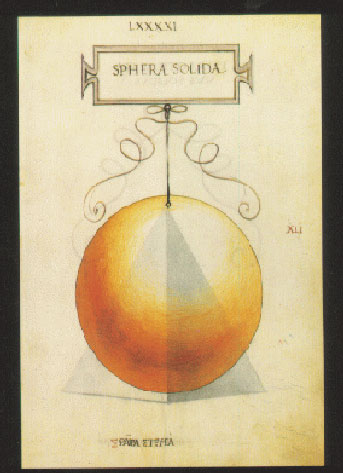 Sphere as drawn by Da Vinci